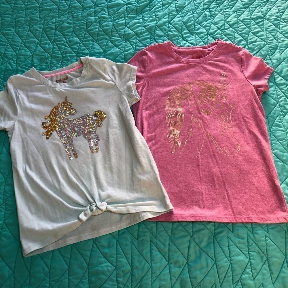 Cat & Jack Girl’s Unicorn Short-sleeve Tops Set - Picture 2 of 15